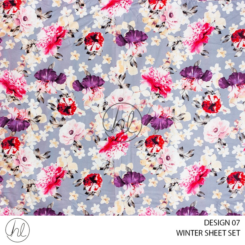 MICROFIBRE WINTER SHEET SETS DESIGN 07 DOUBLE