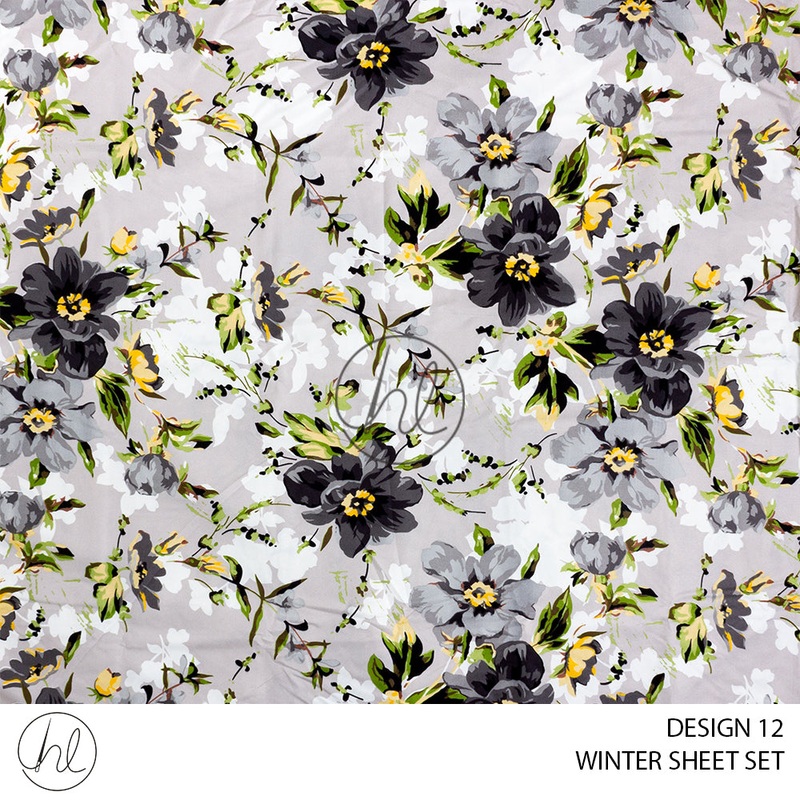 MICROFIBRE WINTER SHEET SETS DESIGN 12 DOUBLE