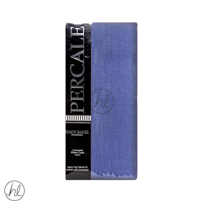 Polycotton Continental Pillow Case 200T Blue 80x80cm