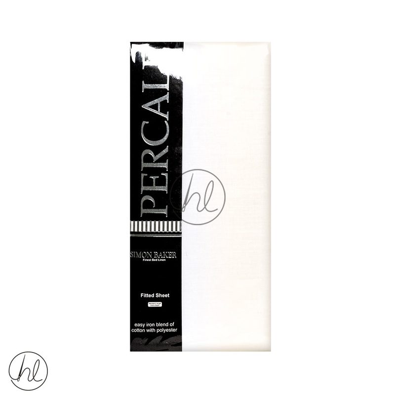 Polycotton Fitted Sheet 200T Extra Depth Cream Single