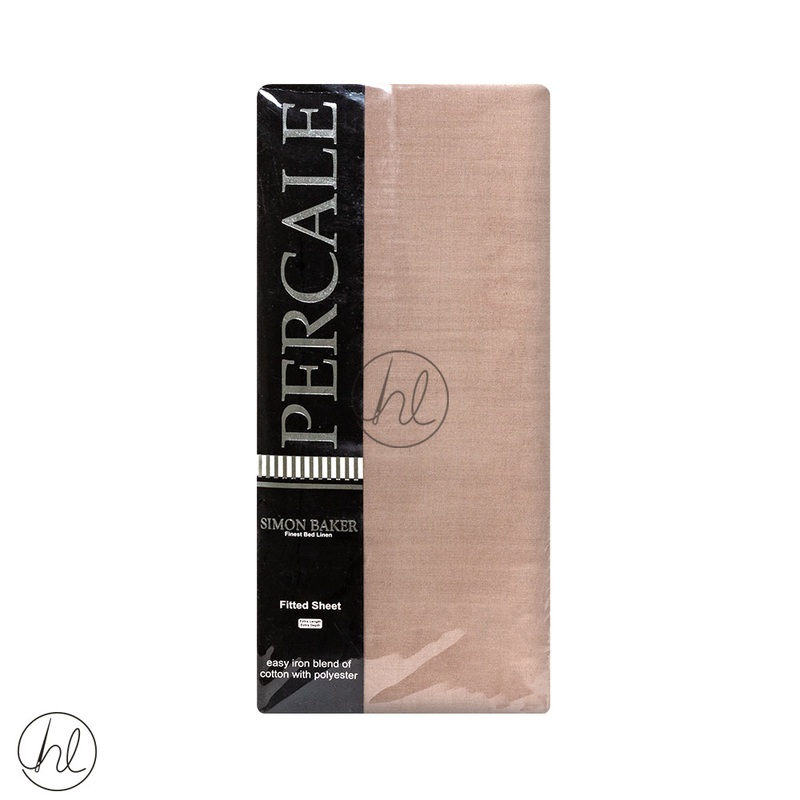 Polycotton Fitted Sheet 200T Extra Length And Depth Stone Double