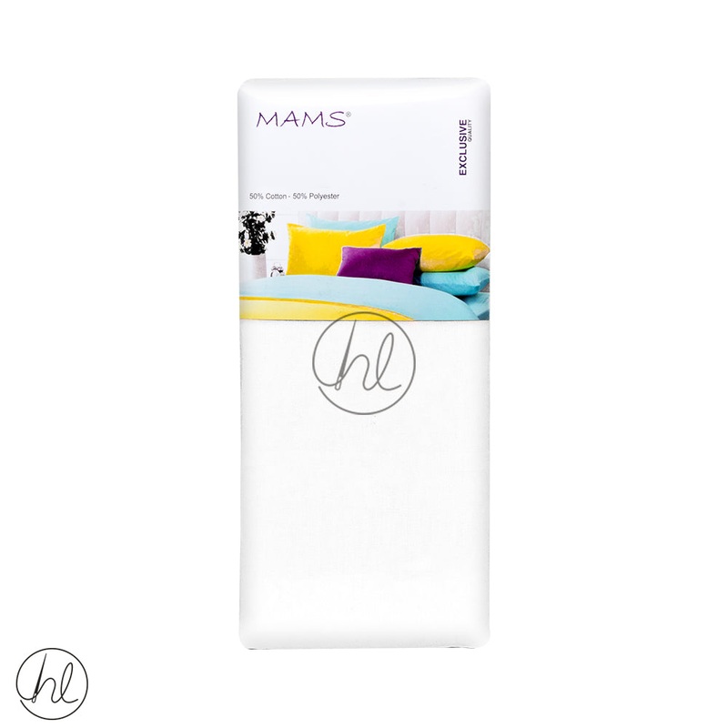 Polycotton Fitted Sheet Extra Depth White Single
