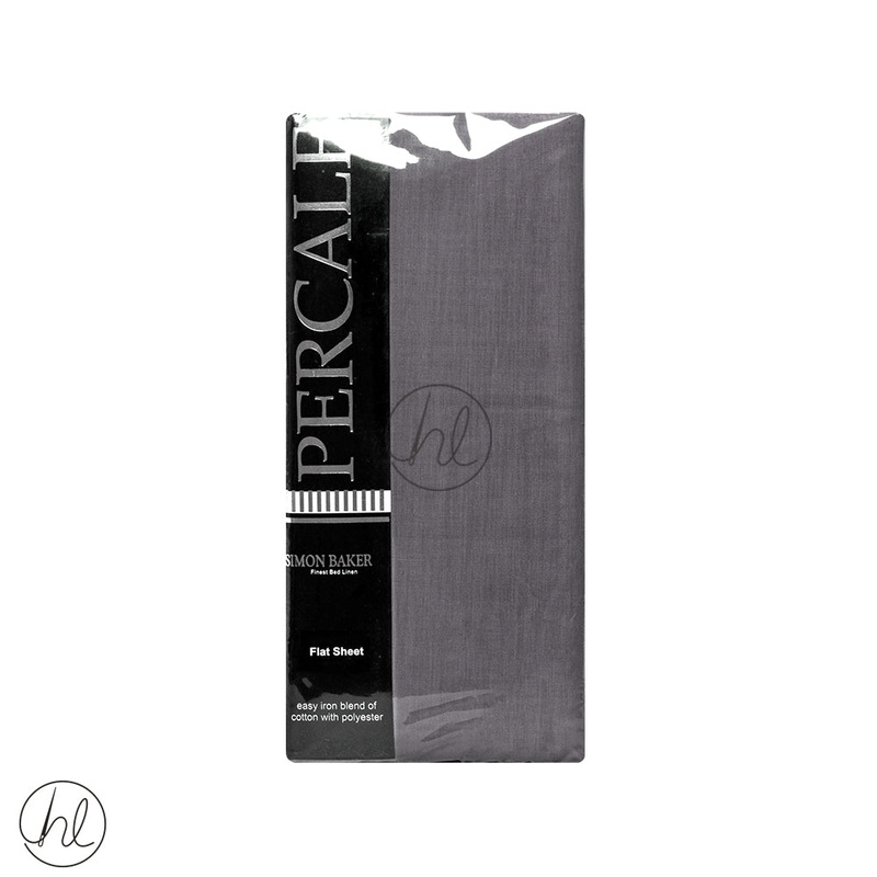 Polycotton Flat Sheet 200T Grey Queen