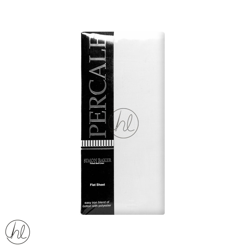 Polycotton Flat Sheet 200T White 3/4