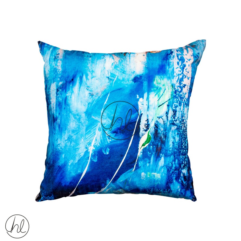 PRINTED SCATTER CUSHION DESIGN 25 BLUE 60X60CM