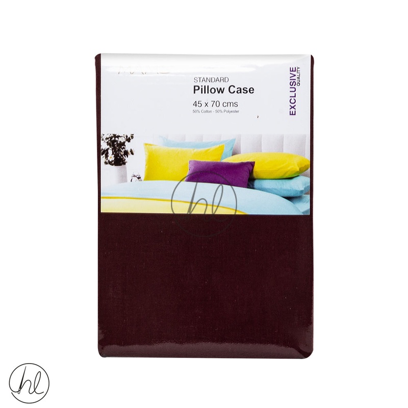 Standard Pillow Cases Maroon 45x70cm