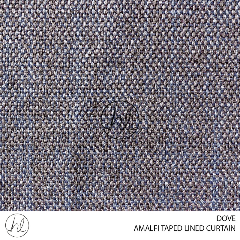 TAPED LINED READY-MADE CURTAIN AMALFI DOVE 265X218CM