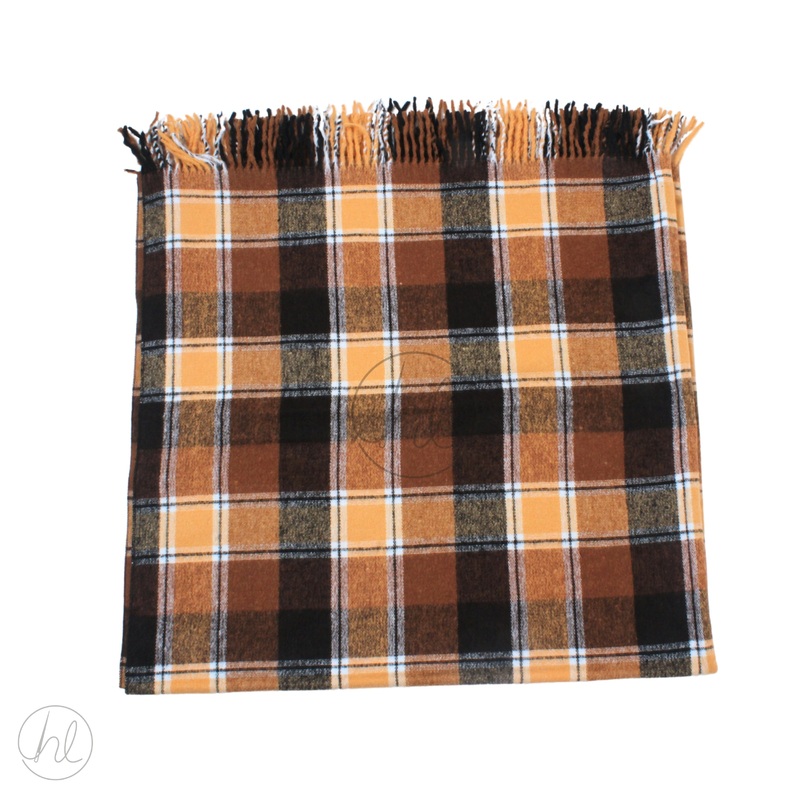BLANKET ARANDA TOP CHECK BROWN FREE 1