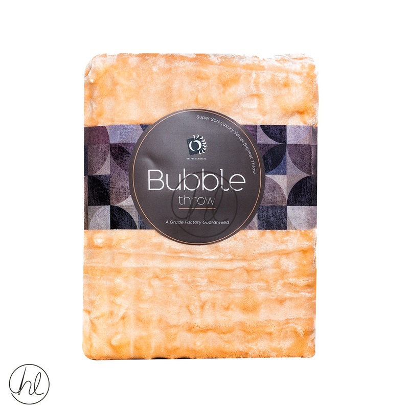 Bubble Throw Assorted Peach 180x200cm