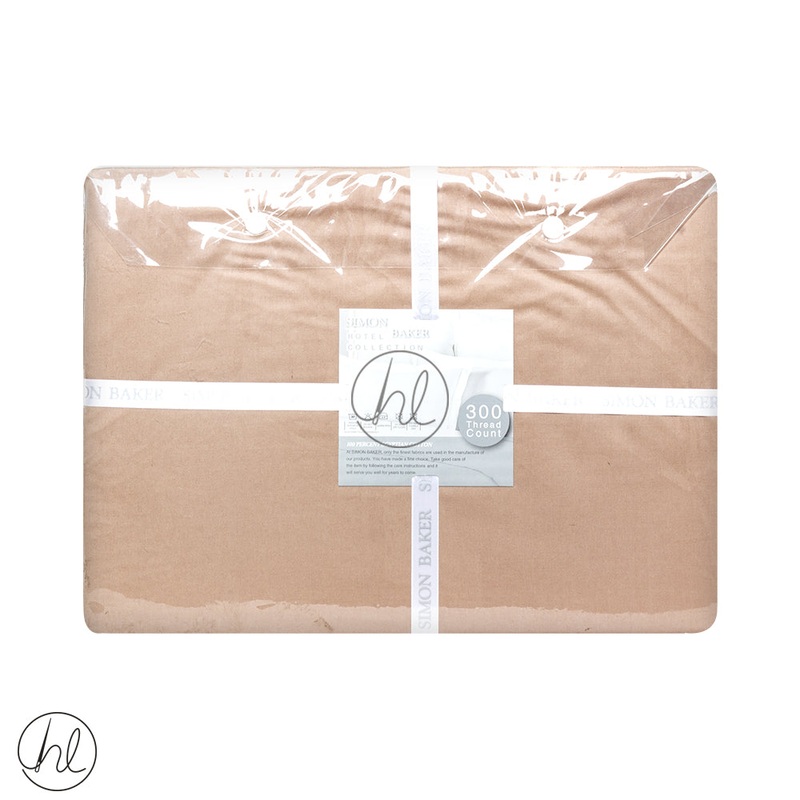 Egyptian Giza Cotton Fitted Sheet 300T Extra Depth Stone Double