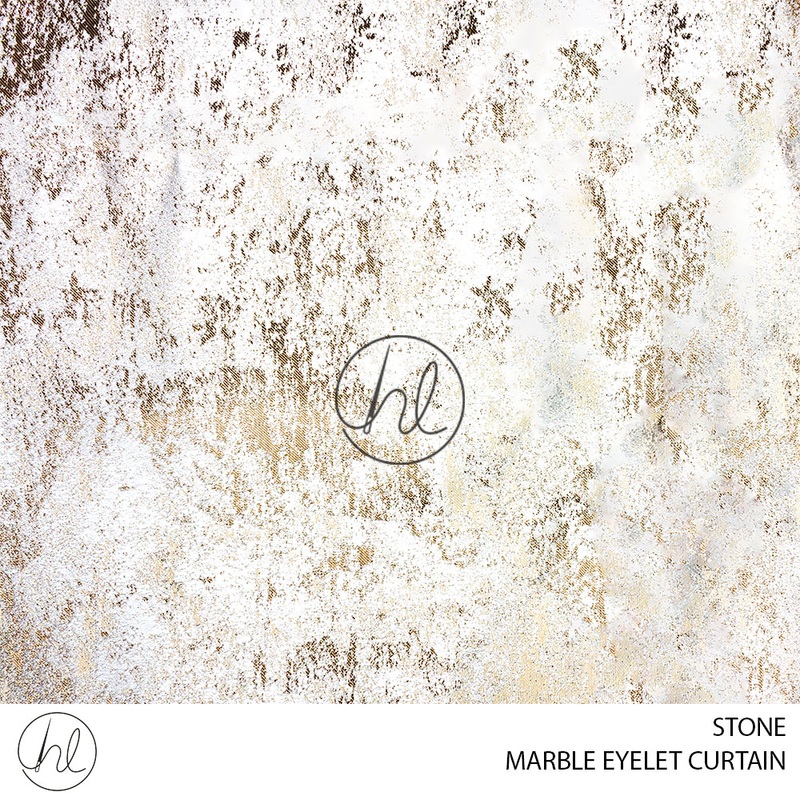 EYELET READY-MADE CURTAIN MARBLE STONE 225X220CM