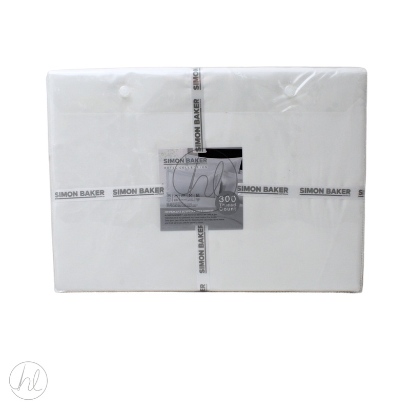 FLAT SHEET PERCALE 300T SUPER KING WHITE FREE 1