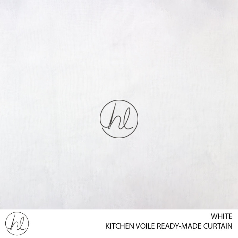 KITCHEN VOILE READY-MADE CURTAIN LN WHITE 250X120CM