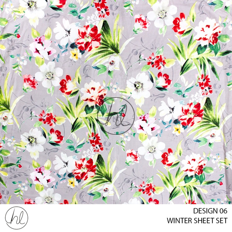 MICROFIBRE WINTER SHEET SETS DESIGN 06 KING