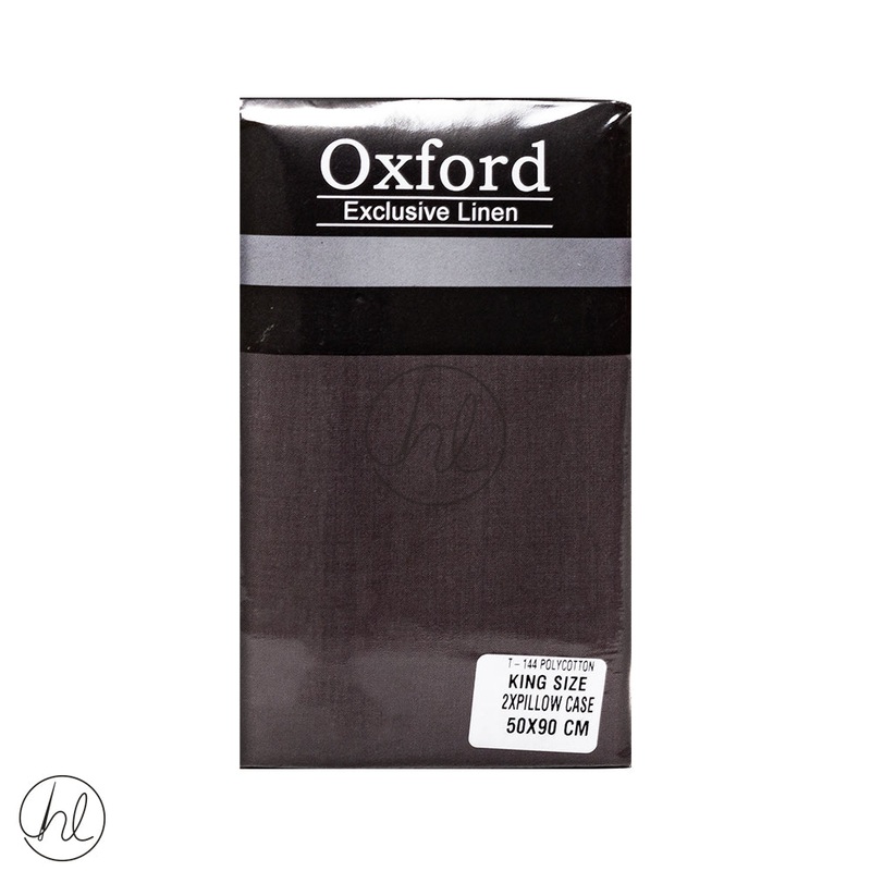 Oxford Pillow Cases King Rock Choc 50x90cm