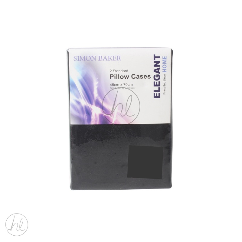 PILLOW CASES STD POLY CTTN BLACK FREE 1