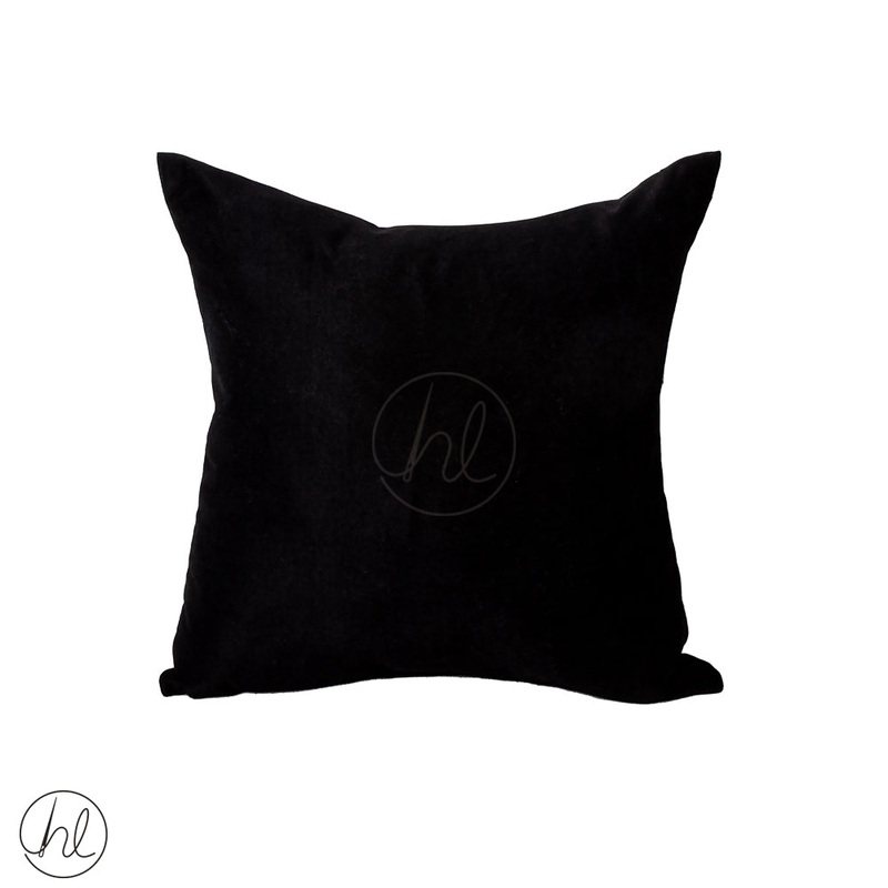 PLAIN SCATTER CUSHION ASSORTED BLACK 50X50CM