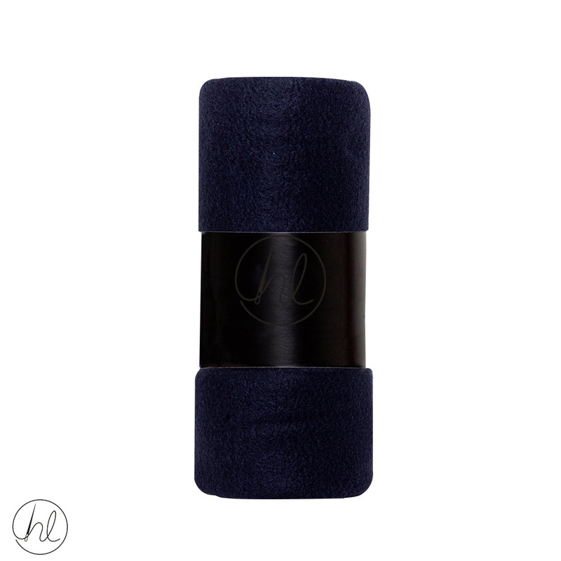 Polar Fleece Throw Navy 125x150cm