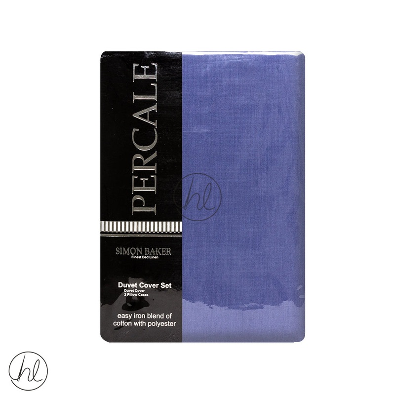 Polycotton Duvet Cover 200T Blue Super King
