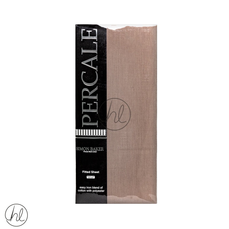 Polycotton Fitted Sheet 200T Extra Depth Mocha Double