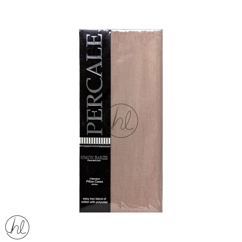 Polycotton Standard Pillow Case 200T Stone 45x70cm