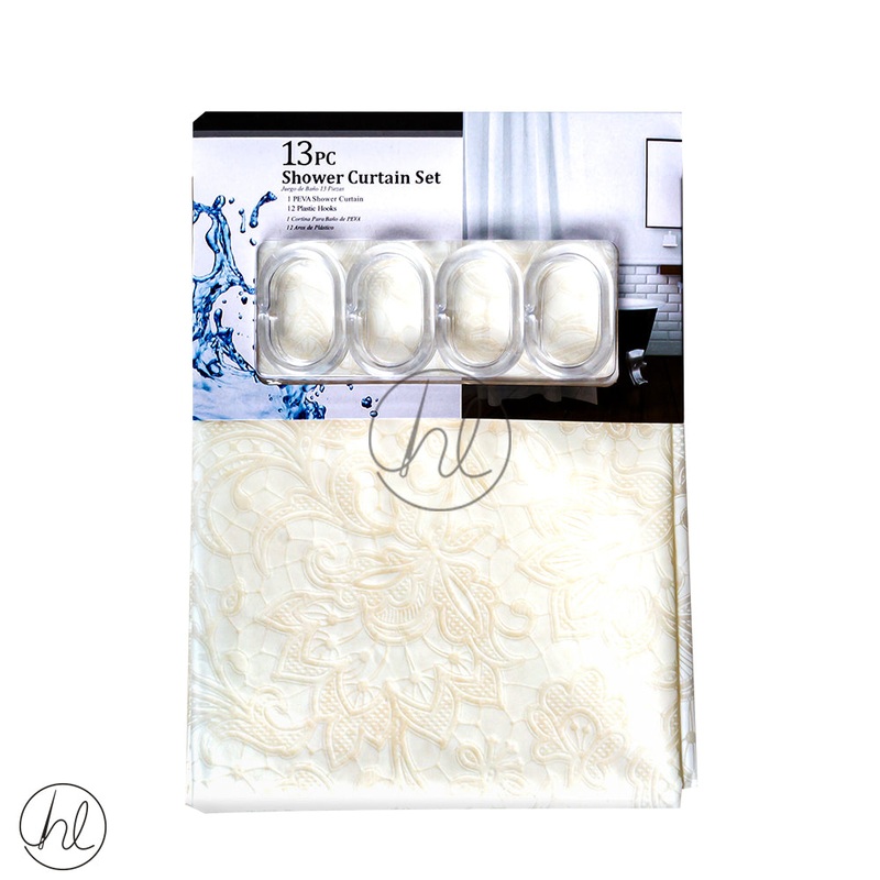 SHOWER CURTAIN ABY-4755 CREAM 180X180CM