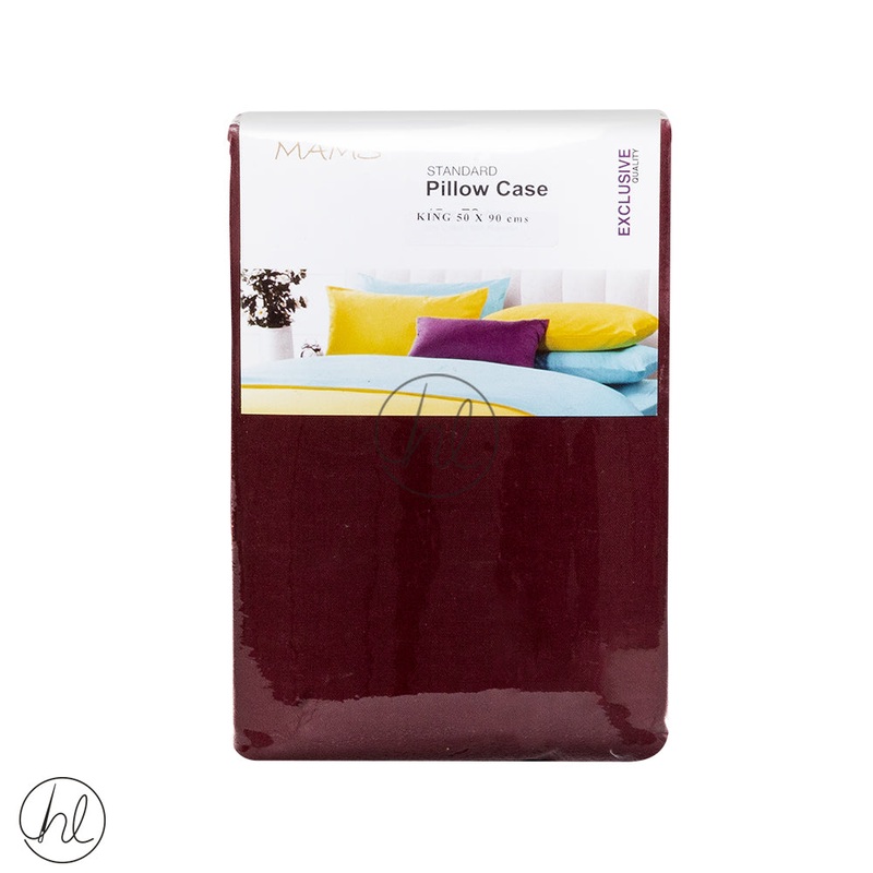 Standard King Pillow Cases LP Maroon 50x90cm