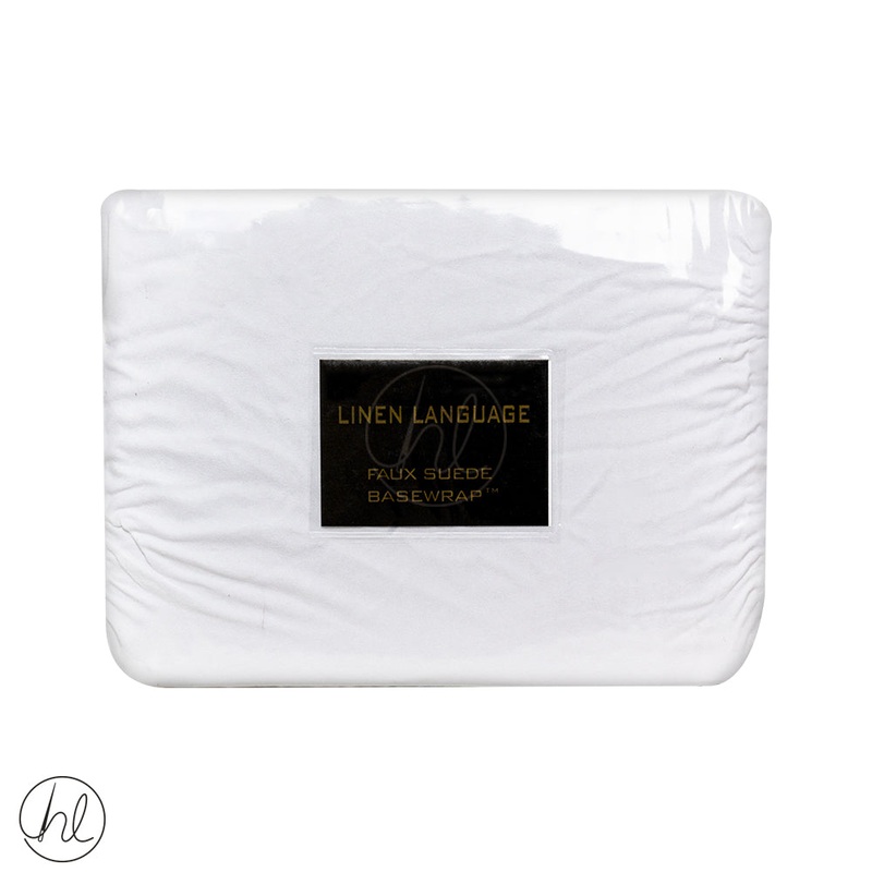 Base Cover Suede White Single