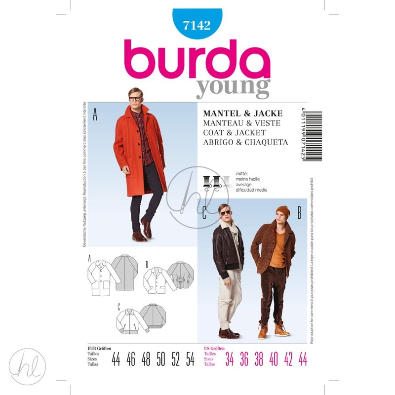 BURDA DRESS BLUE 34-44   7142   EACH