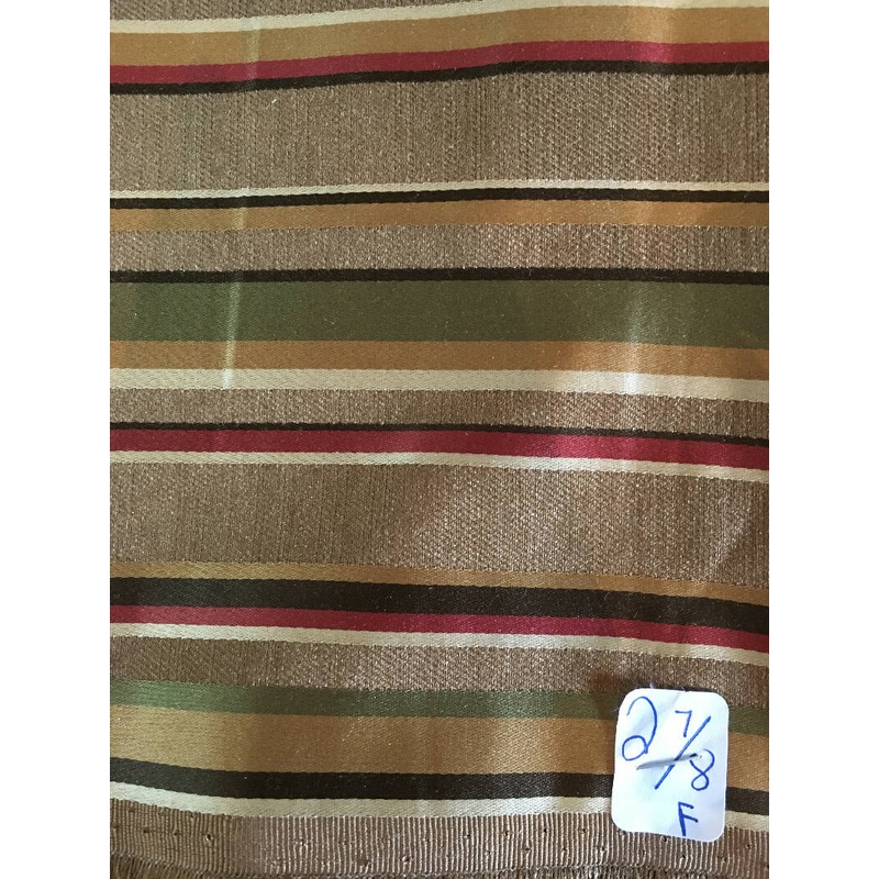 FABRIC Stripe Decorator Fabricut Woven Decorator 2 7/8 Yards.