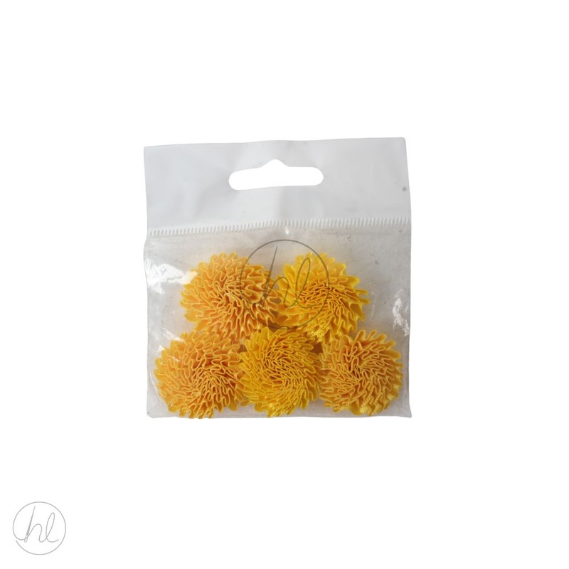 FLOWERS FANCY 5IN  YELLOW FREE