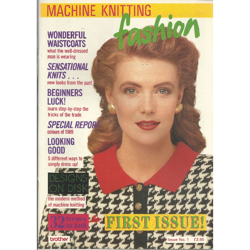 Machine Knitting Fashion Magazine by Brother; Issue #1, 32 projects, Vintage