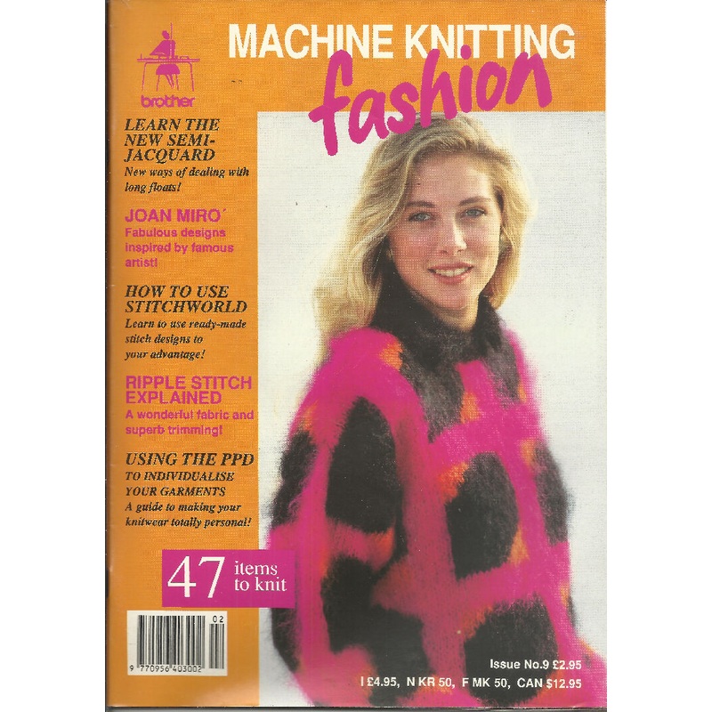 Machine Knitting Fashion Magazine by Brother; Issue #9, 47 projects Vintage