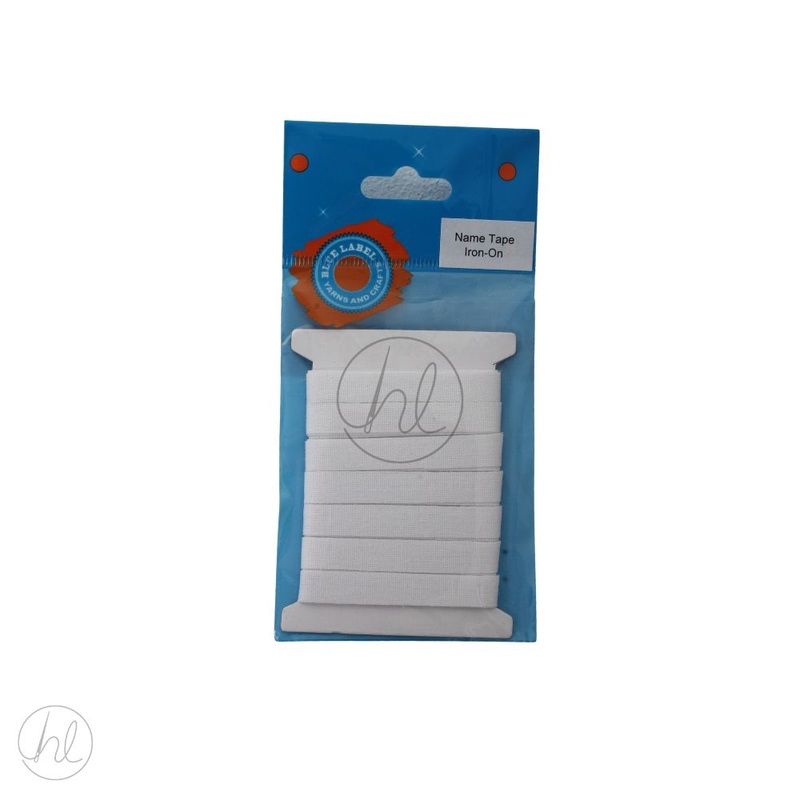 NAME TAPE - IRON ON  WHITE FREE