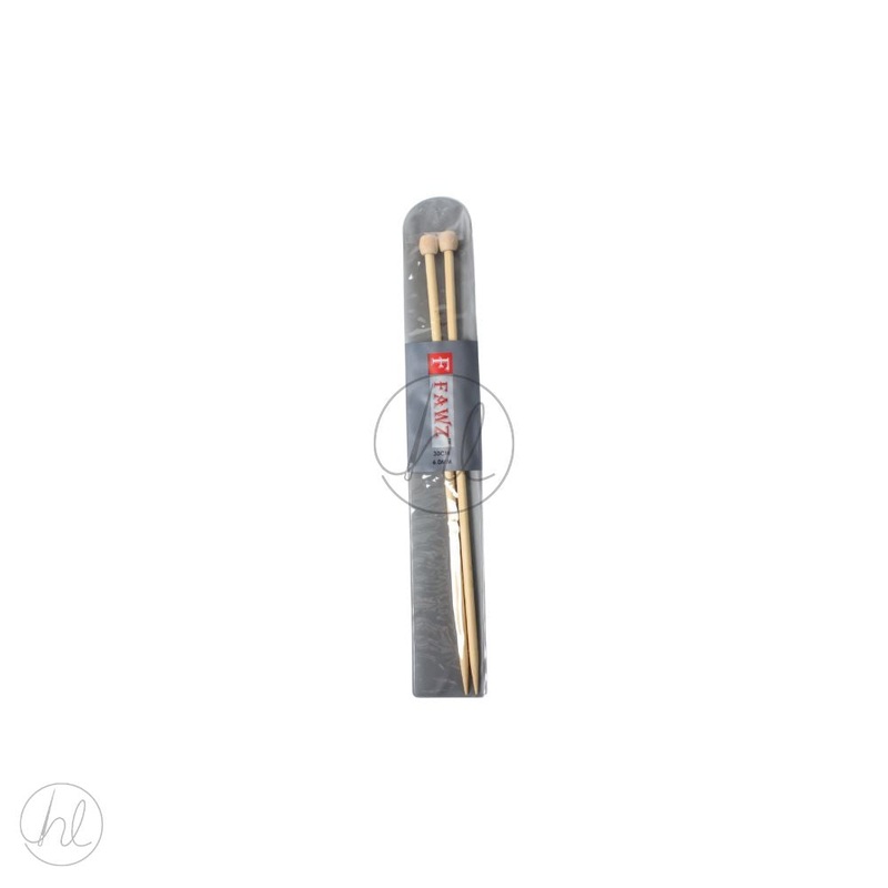 NDLS KNITTING BAMBOO 30CM 6MM NATURAL FREE
