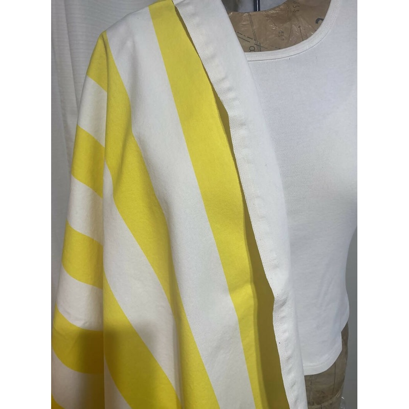 Ooh La La Summer Yellow and White Stripe Canvas 60" 5 yard bundles