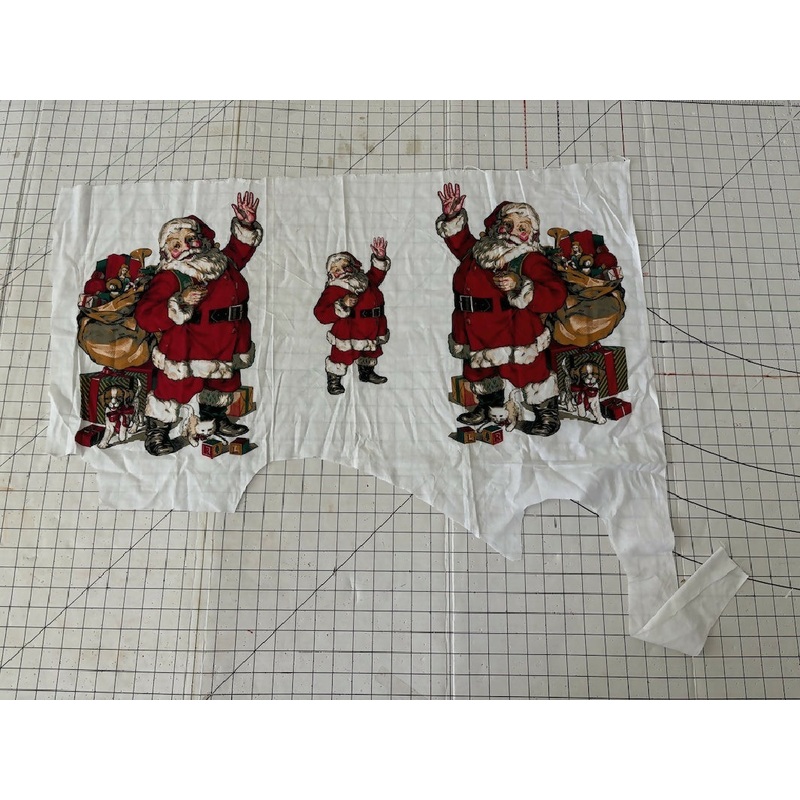 Preprinted Santa panel