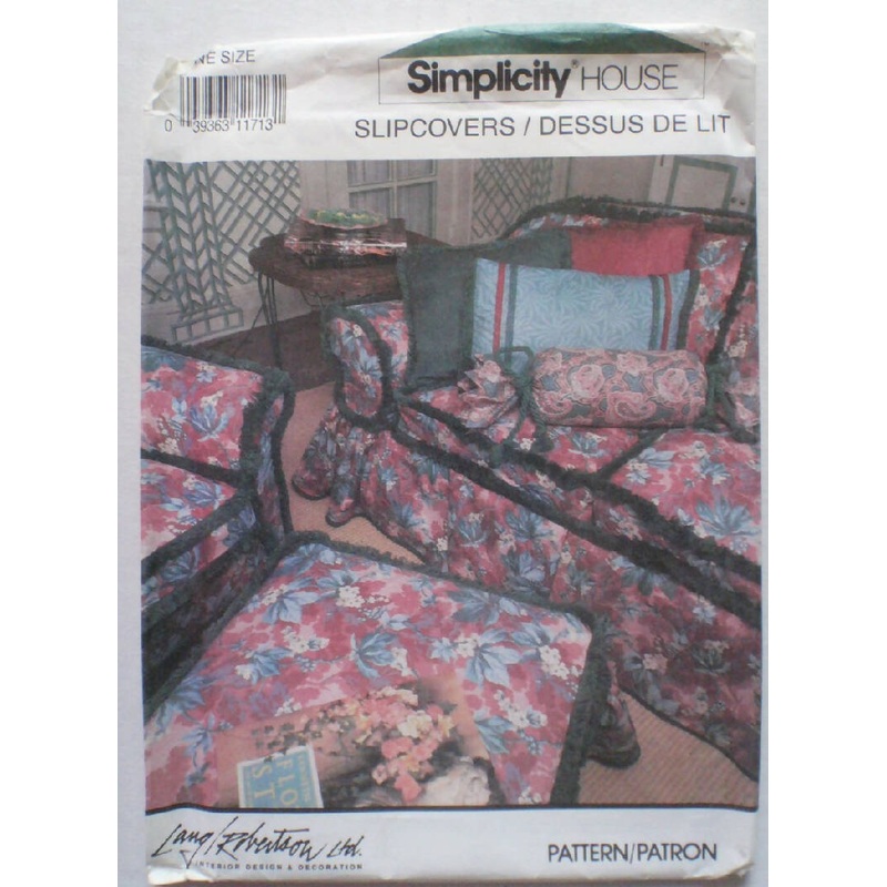 Simplicity 7485 Home Dec Pattern for Slipcovers