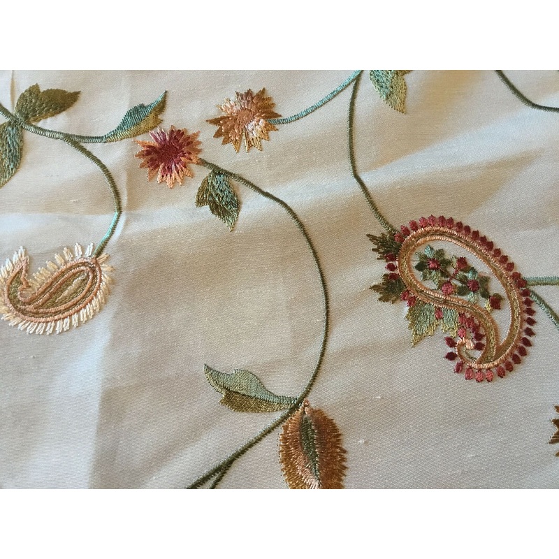 Tan embroidered home decor