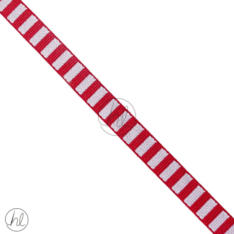 Braid Blazer Block 15mm White/Red Free
