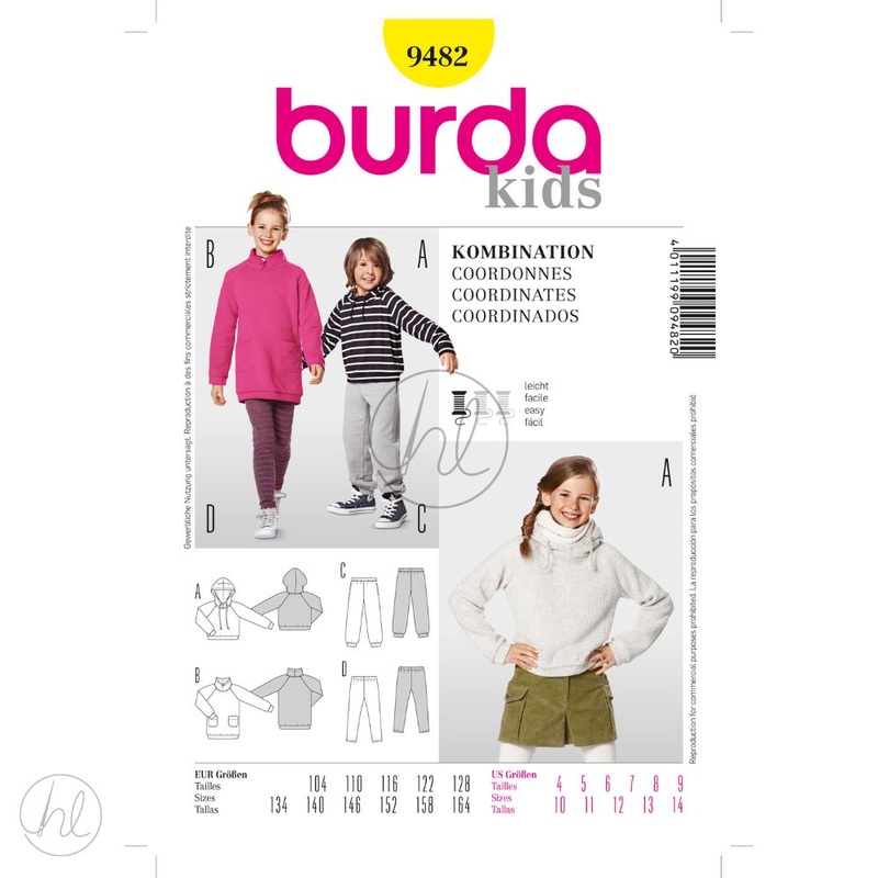 BURDA DRESS YELLOW 4-14  9482   EACH