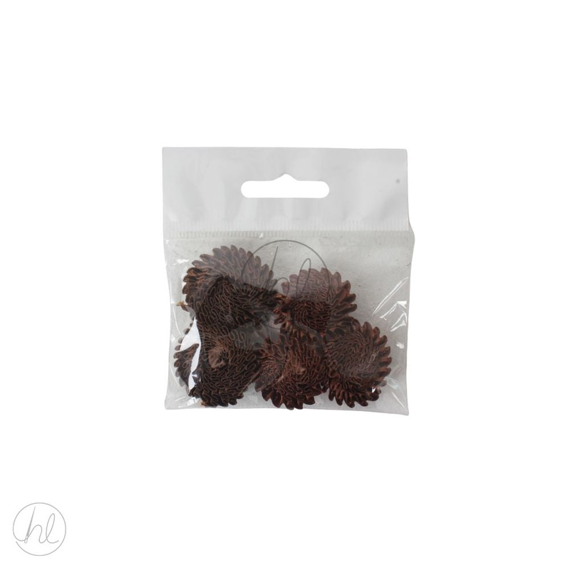 FLOWERS FANCY 5IN  BROWN FREE