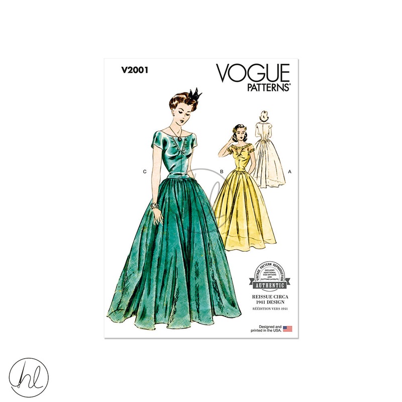 VOGUE PATTERN V2001