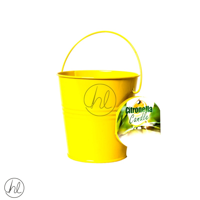 CITRONELLA BUCKET CANDLE 420000640 YELLOW