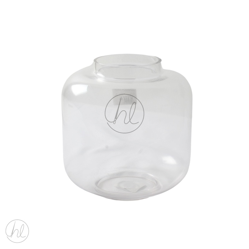 VASE 10X20CM CLEAR FREE