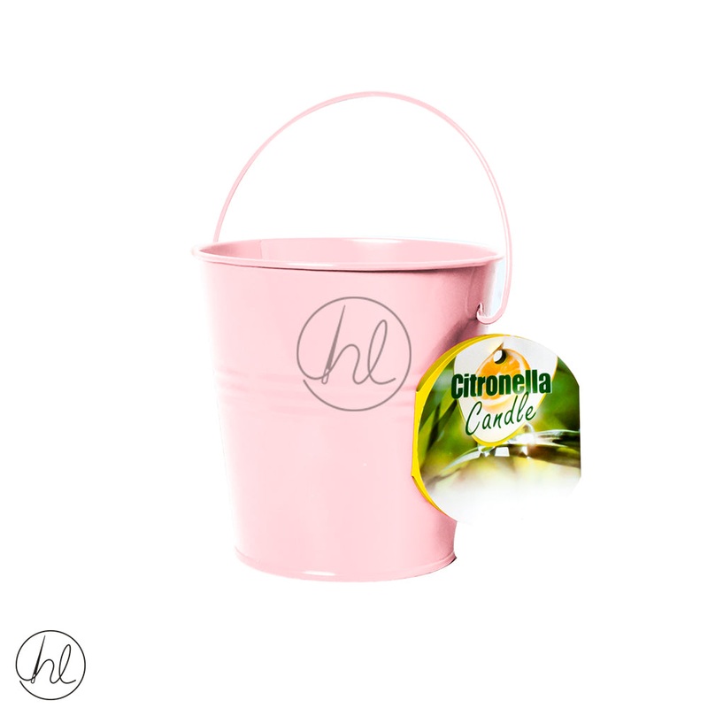 CITRONELLA BUCKET CANDLE 420000640 PINK