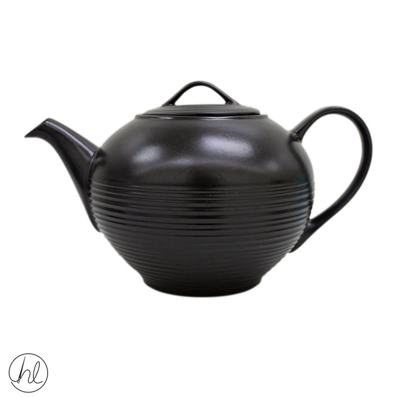 JAN FLAT TEA POT JH-000080 BLACK & CREAM