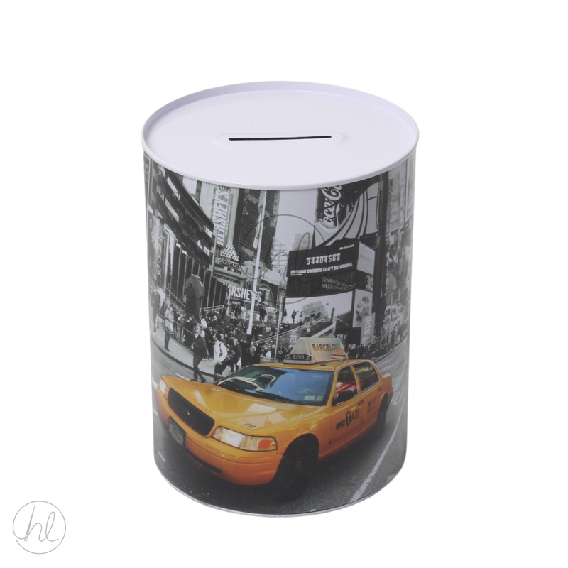 MONEY TIN NEW YORK CAR MULTI LARGE