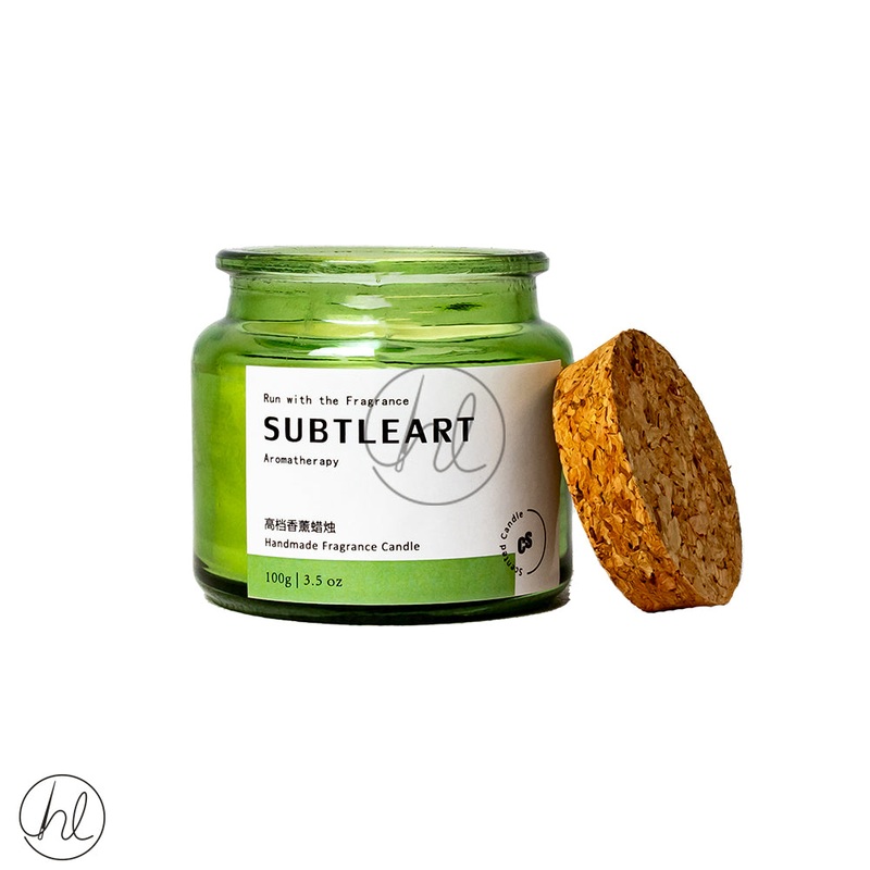 SUBTLE ART SCENTED CANDLEABY-4337 AROMATHERAPY GREEN