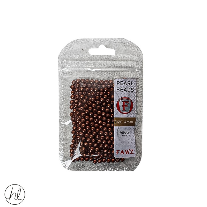 Beads Pearl 4mm Copper Free